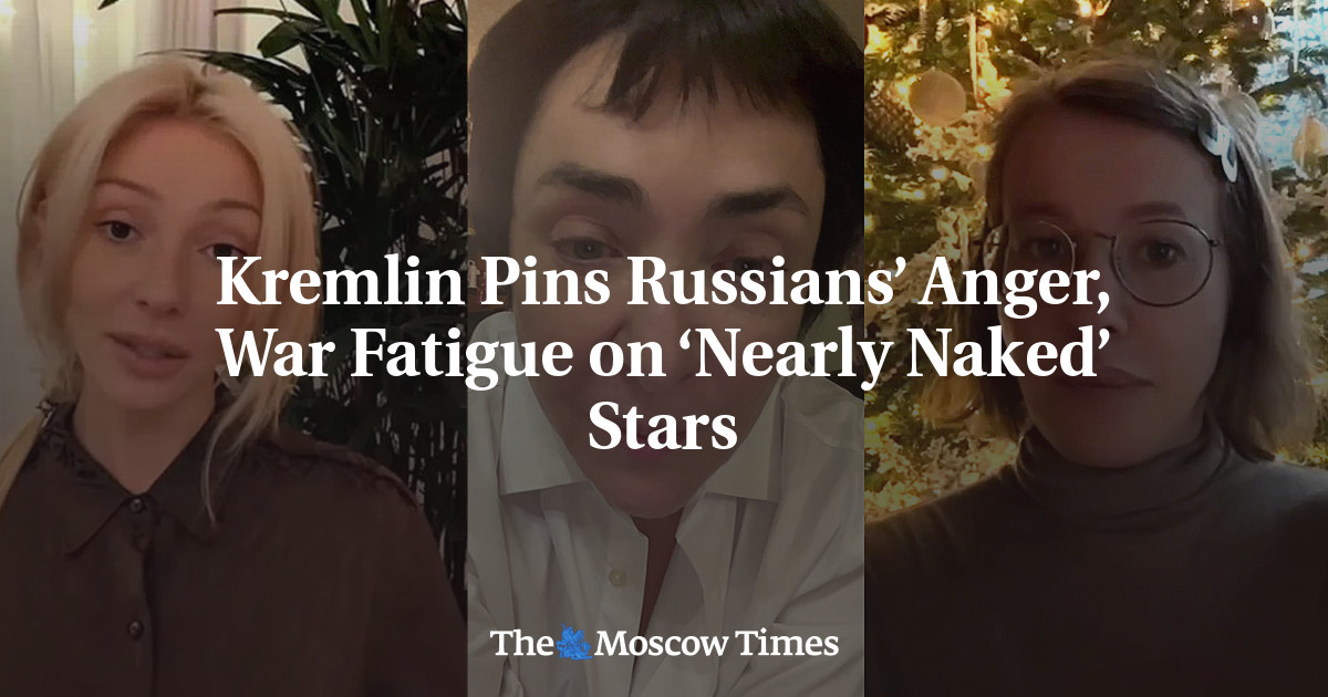 Le Kremlin impute la colère russe et la fatigue de guerre aux stars « à moitié nues »
