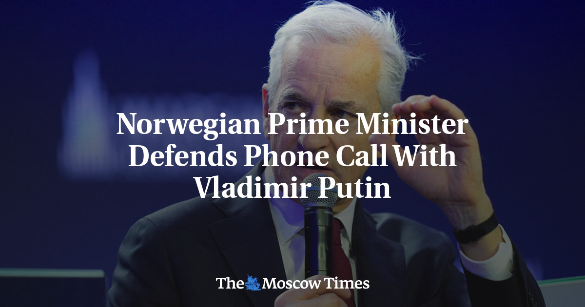 Norwegian Prime Minister Defends Phone Call With Vladimir Putin