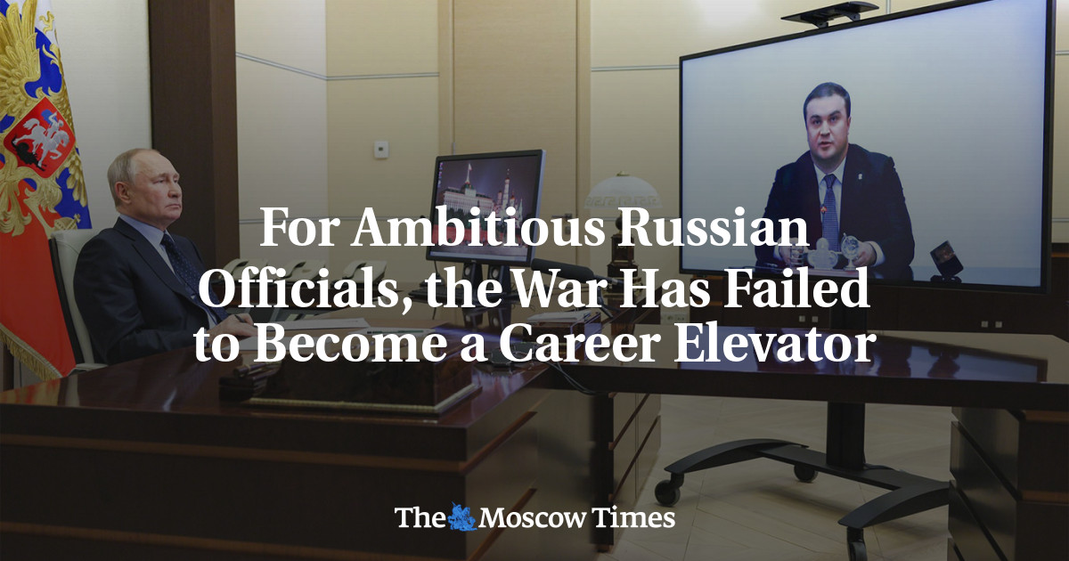 Bagi para pejabat Rusia yang ambisius, perang tidak bisa menjadi peningkatan karier