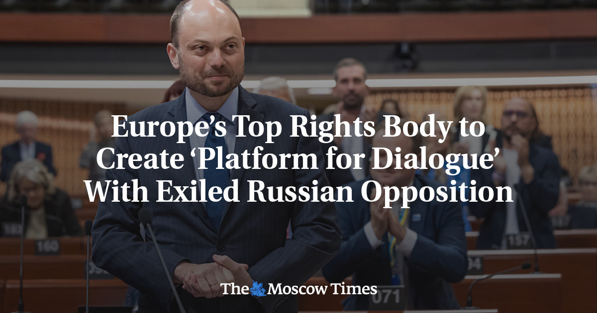 Europe’s Top Rights Body to Create ‘Platform for Dialogue’ With Exiled Russian Opposition
