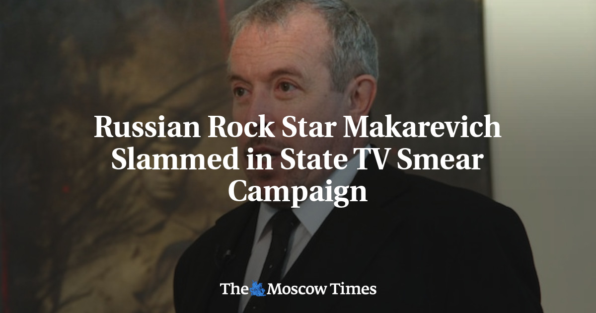 Bintang rock Rusia Makarevich mengecam kampanye kotor TV negara