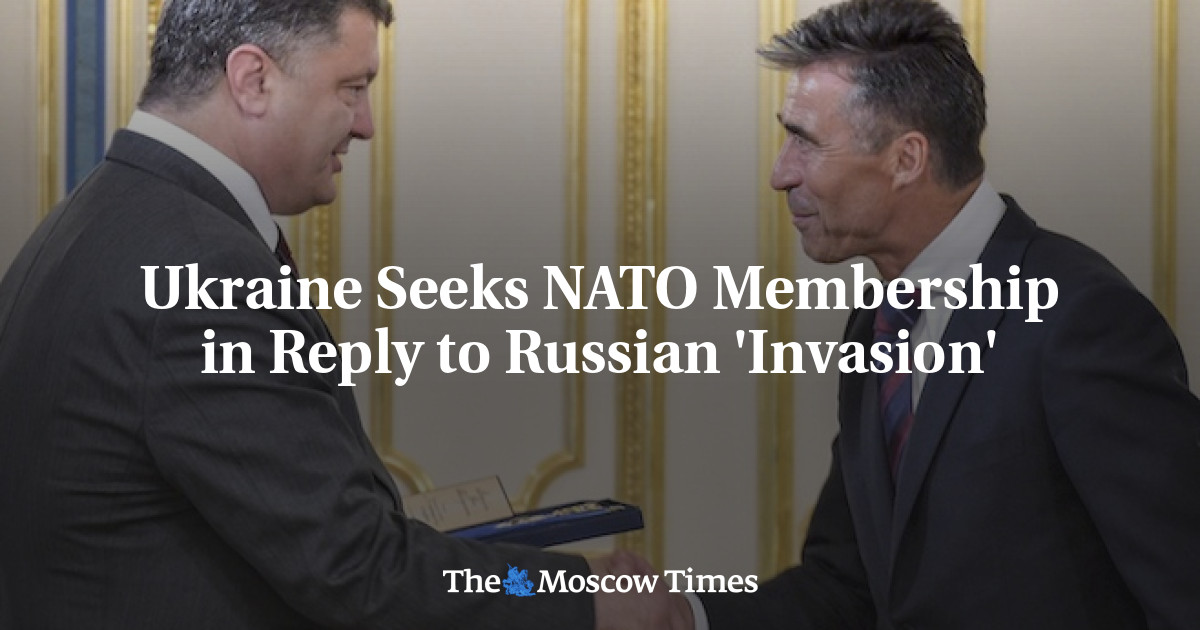 Ukraina mencari keanggotaan NATO sebagai tanggapan atas ‘invasi’ Rusia