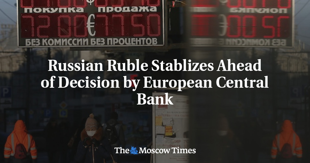 Rubel Rusia stabil menjelang keputusan Bank Sentral Eropa