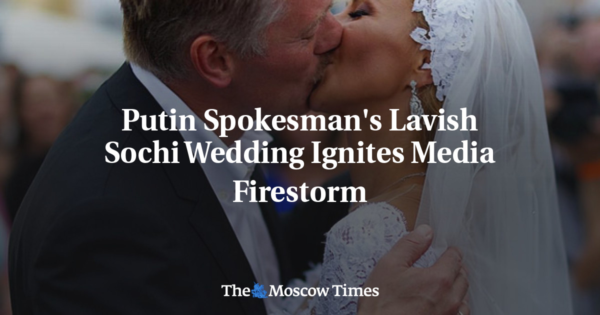 Pernikahan mewah juru bicara Putin di Sochi memicu badai media
