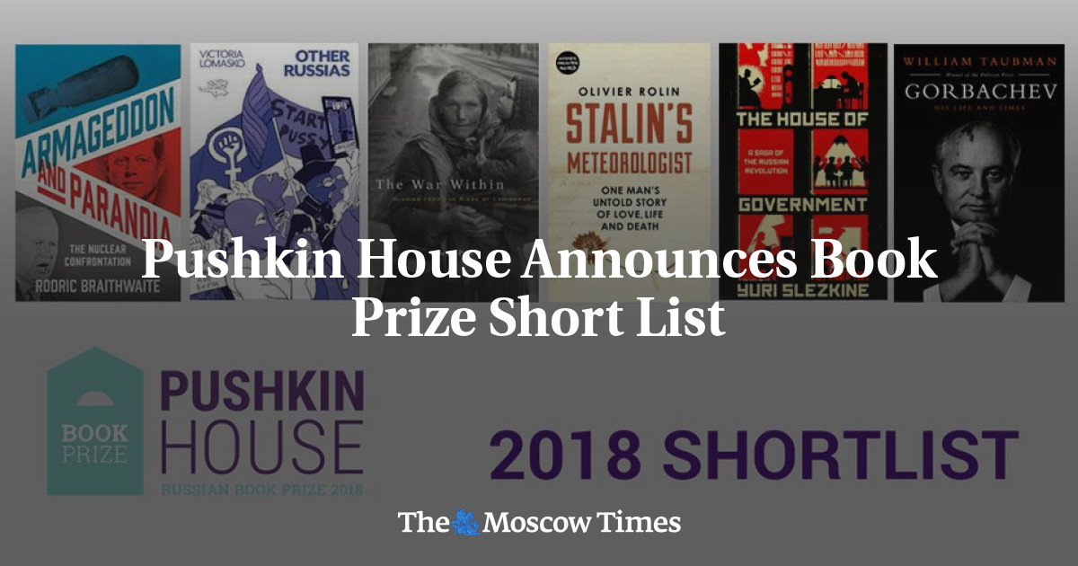 Pushkin House mengumumkan daftar pendek hadiah buku