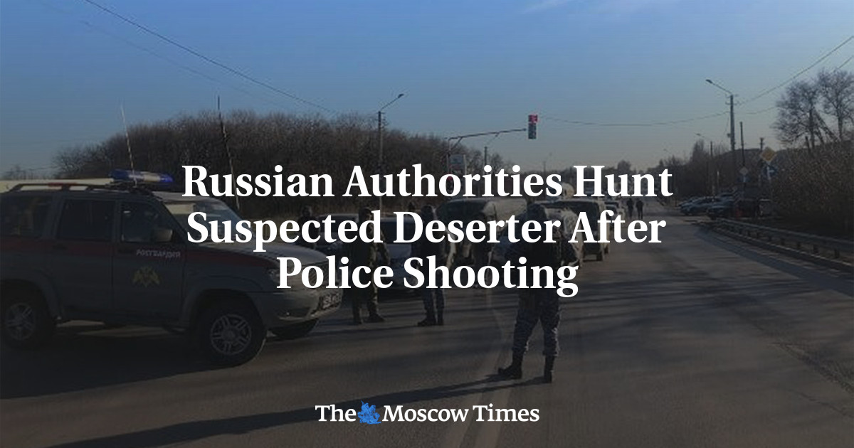 러시아 당국은 경찰의 총에 맞은 용의자를 쫓고 있다