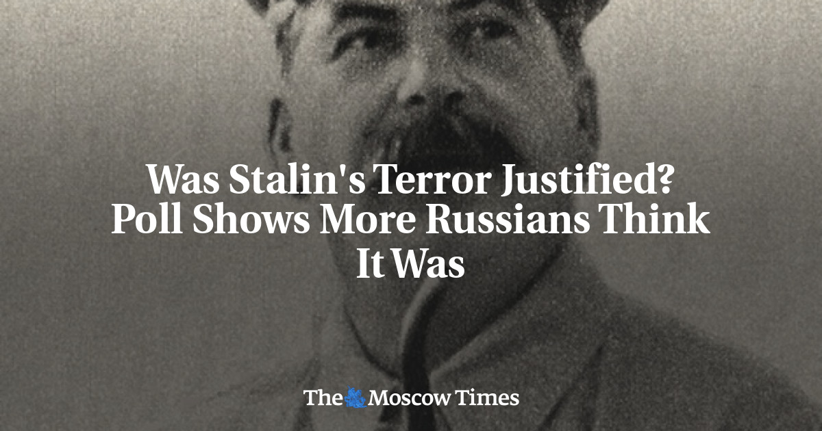 Apakah teror Stalin dibenarkan?  Jajak pendapat menunjukkan lebih banyak orang Rusia yang berpikir demikian