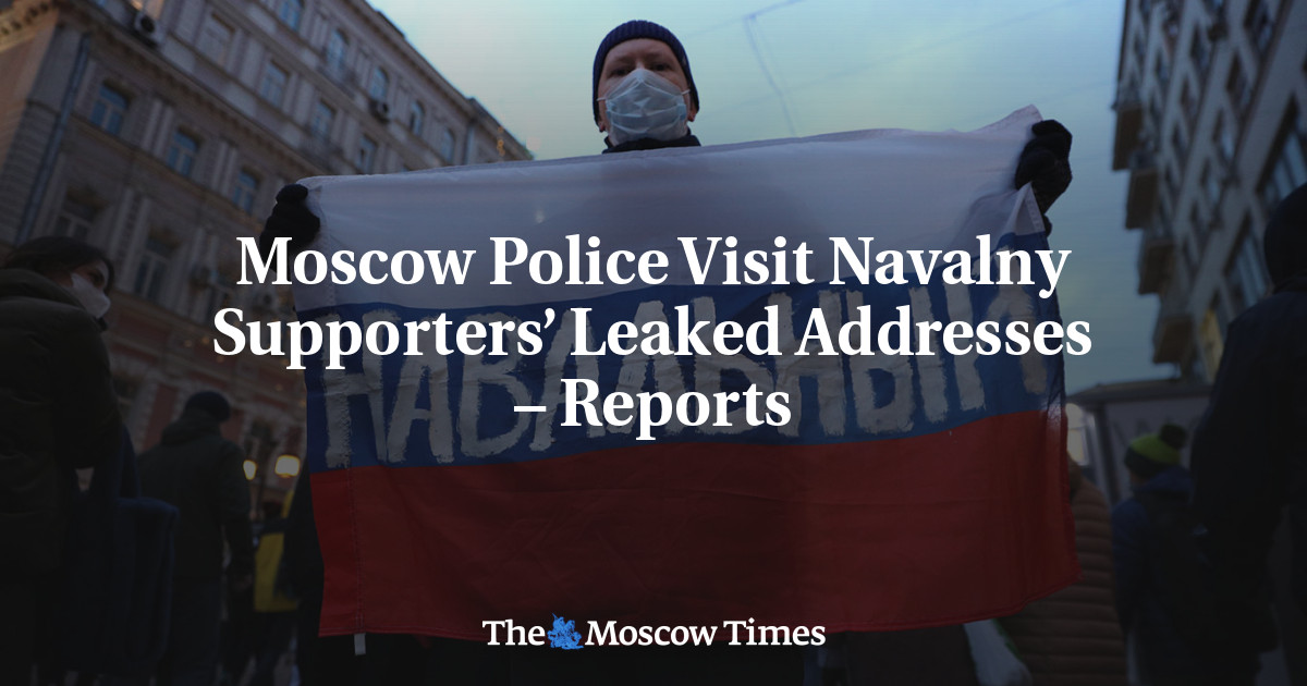 Polisi Moskow Mengunjungi Alamat Bocoran Pendukung Navalny – Laporan
