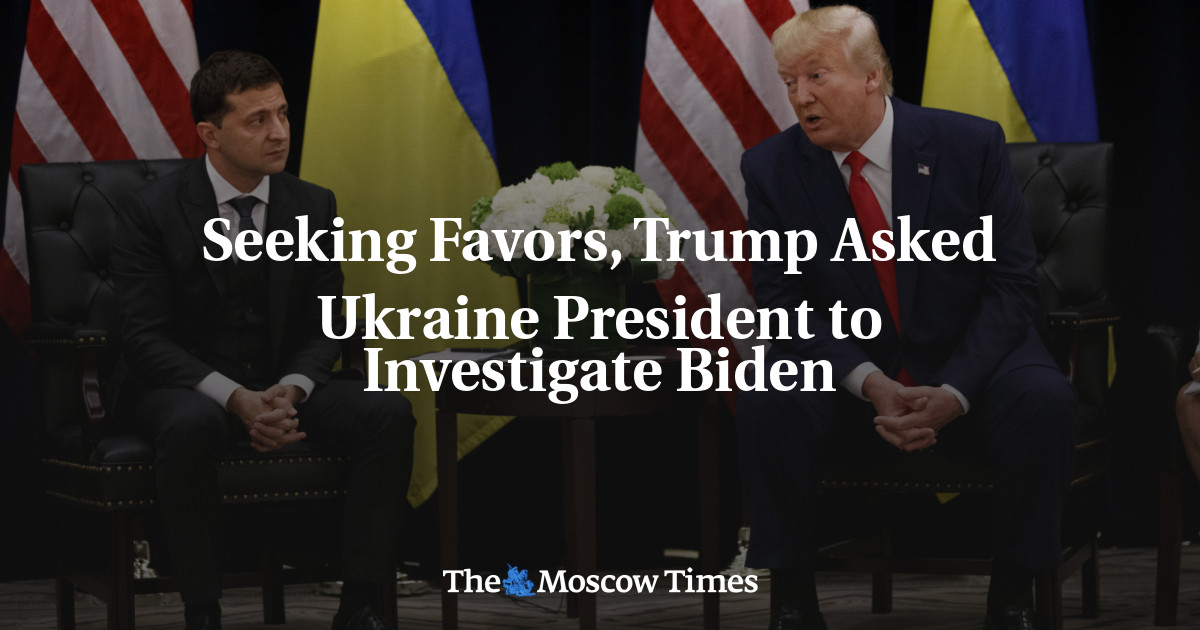 Mencari bantuan, Trump meminta presiden Ukraina untuk menyelidiki Biden