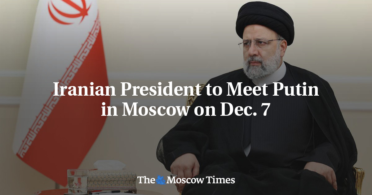 Iranian President to Meet Putin in Moscow on Dec. 7
