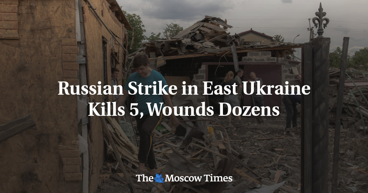 Russian attack in eastern Ukraine leaves five dead and dozens injured
