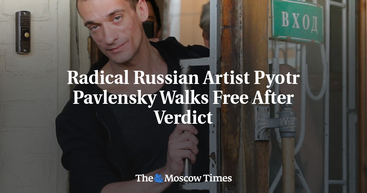 Seniman radikal Rusia, Pyotr Pavlensky, bebas setelah divonis bersalah
