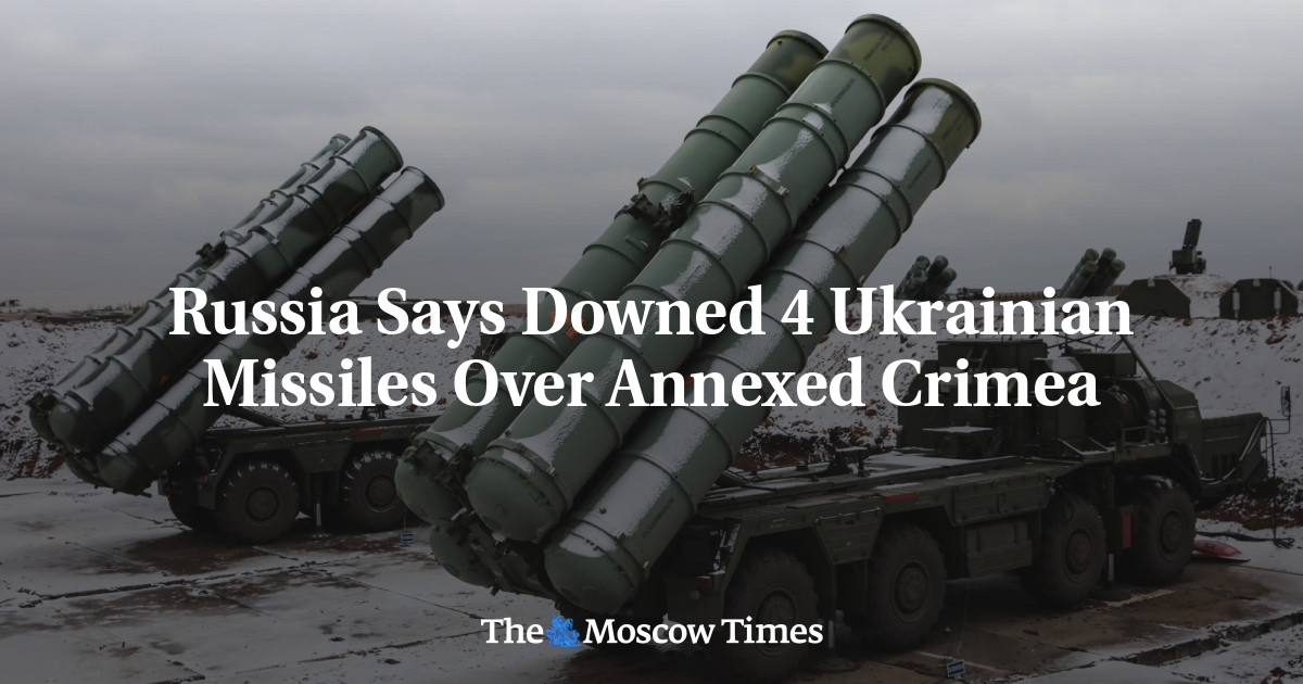 Russia Says Downed 4 Ukrainian Missiles Over Annexed Crimea