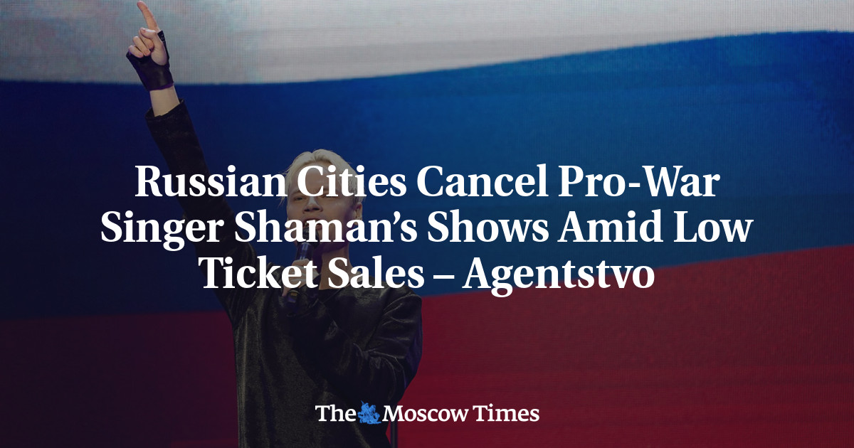 Russian Cities Cancel Pro-War Singer Shaman’s Shows Amid Low Ticket Sales – Agentstvo