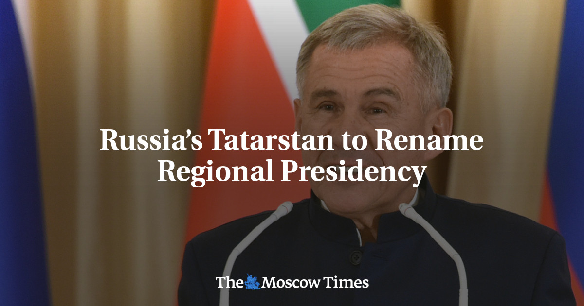 Tatarstan Rusia mengganti nama kepresidenan regional