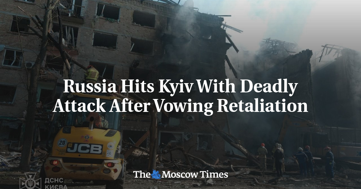 Russia Hits Kyiv With Deadly Attack After Vowing Retaliation