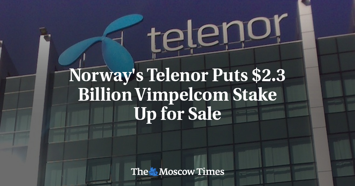 Telenor Norwegia menjual saham Vimpelcom senilai ,3 miliar