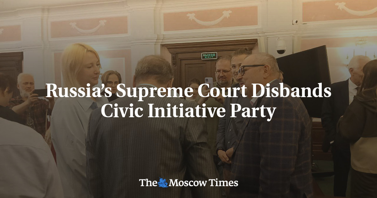 Russia’s Supreme Court Disbands Civic Initiative Party