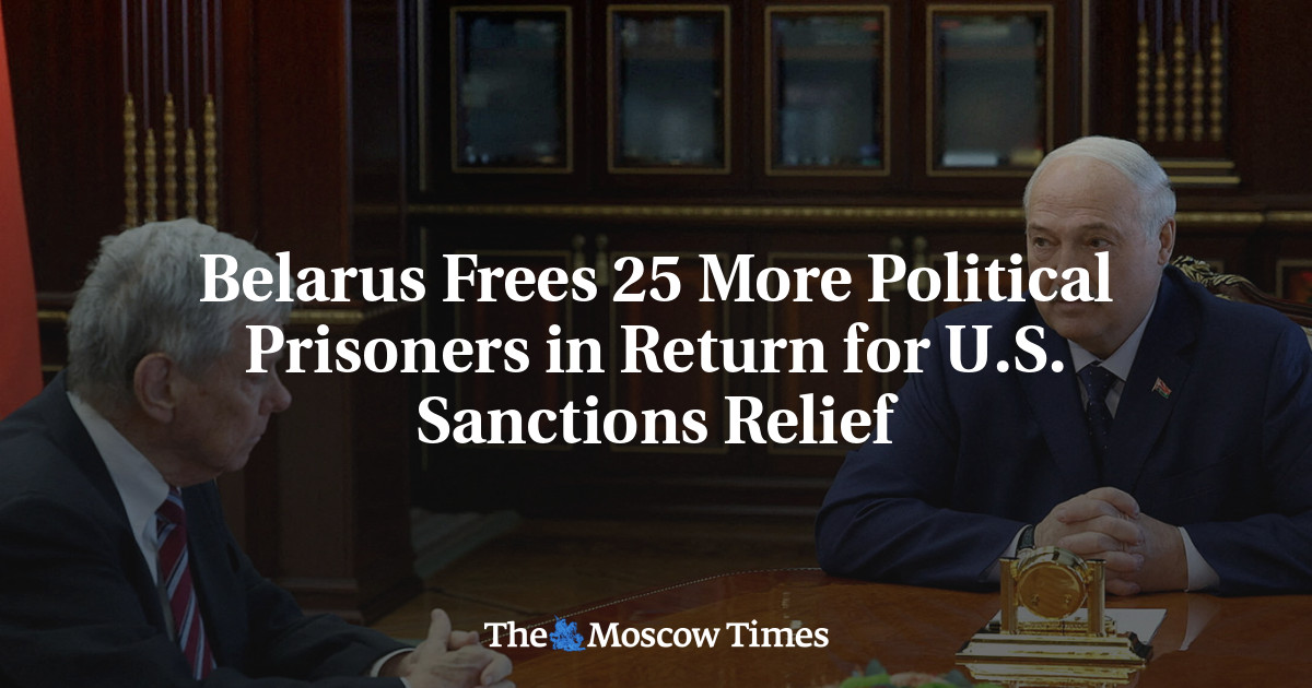 Belarus Frees 25 More Political Prisoners in Return for U.S. Sanctions Relief
