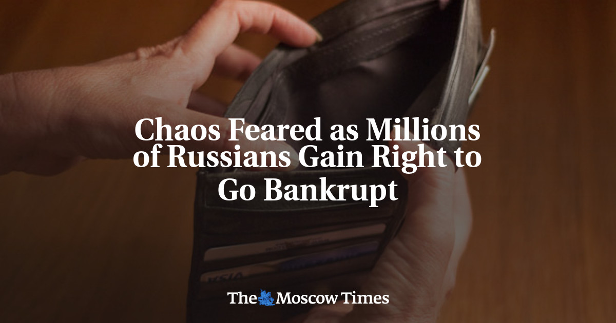 Kekacauan dikhawatirkan jika jutaan orang Rusia berhasil bangkrut