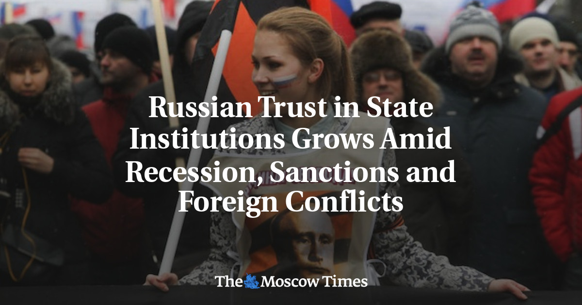 Russian Trust in State Institutions Grows Amid Recession, Sanctions and ...