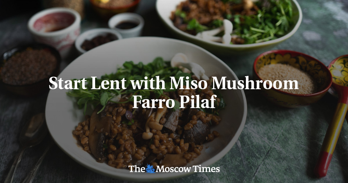 Mulai Prapaskah dengan Jamur Miso Farro Pilaf