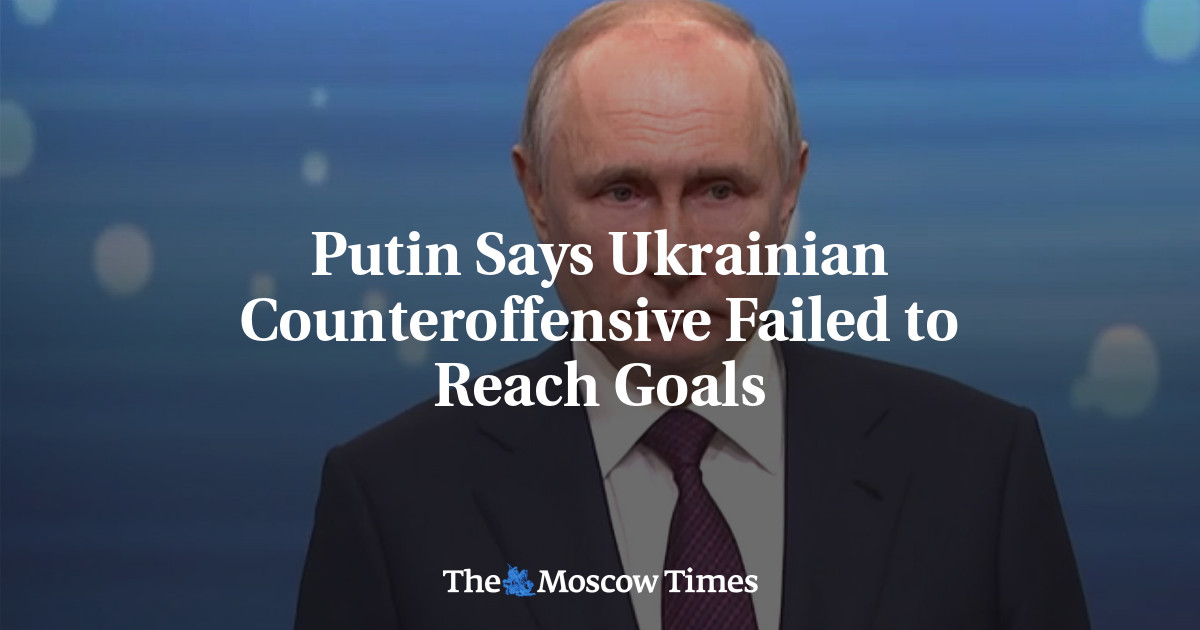 Putin Says Ukrainian Counteroffensive Failed To Reach Goals - The ...