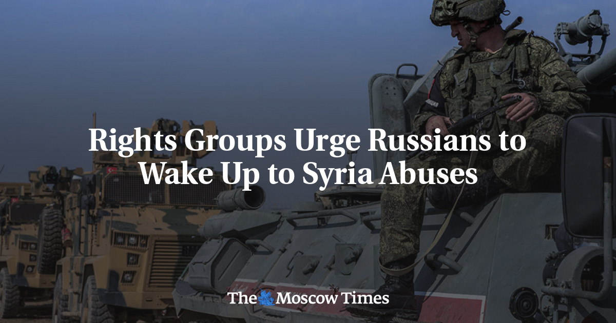 Kelompok hak asasi manusia mendesak masyarakat Rusia untuk menyadari pelanggaran yang terjadi di Suriah