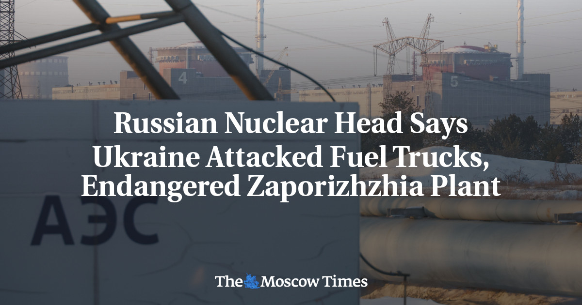 Russian Nuclear Head Says Ukraine Attacked Fuel Trucks, Endangered Zaporizhzhia Plant