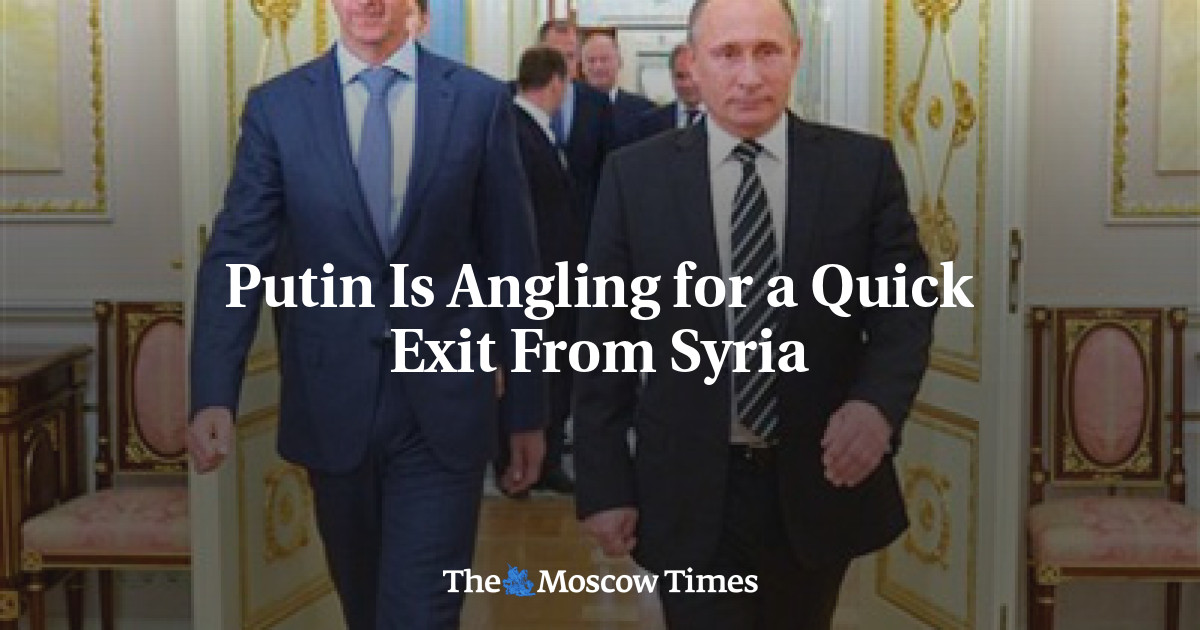 Putin memancing untuk segera keluar dari Suriah