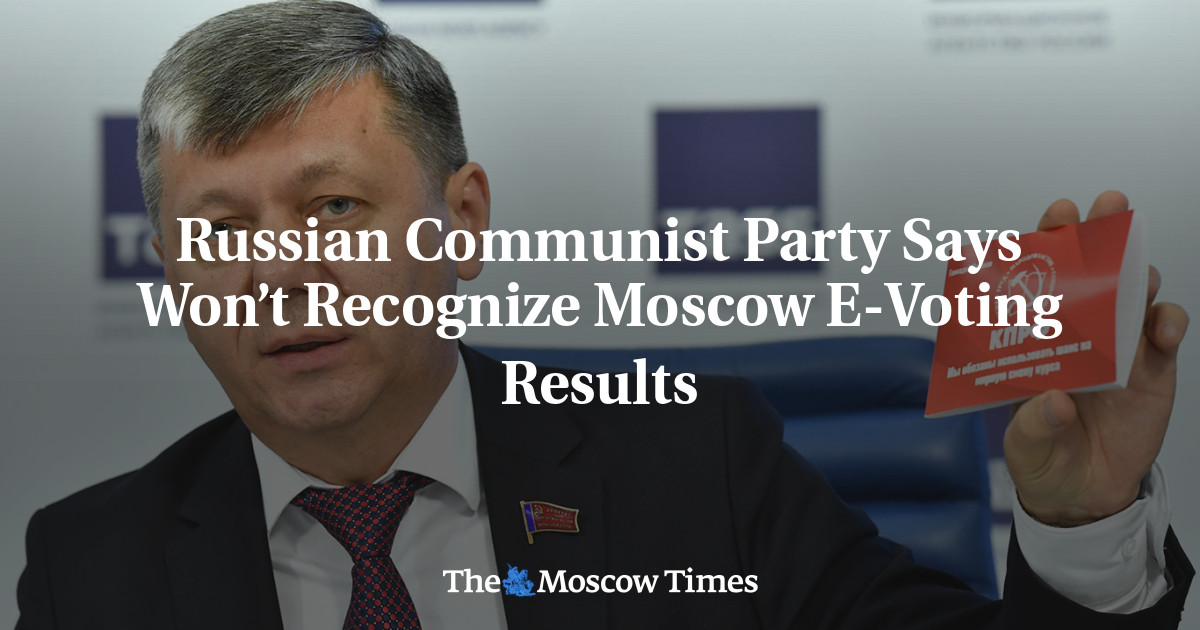 Partai Komunis Rusia mengatakan tidak akan mengakui hasil e-voting Moskow