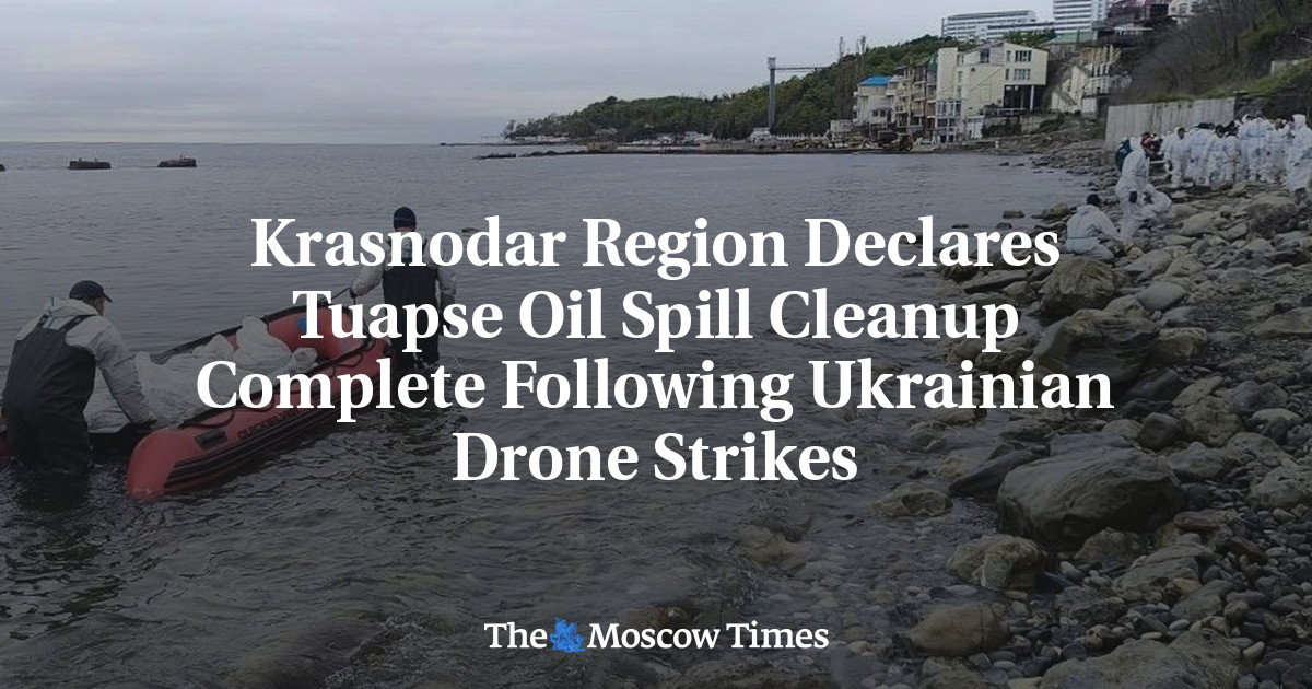 Krasnodar Region Declares Tuapse Oil Spill Cleanup Complete Following Ukrainian Drone Strikes