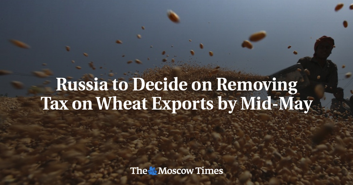 Rusia akan memutuskan pada pertengahan Mei untuk menghapus pajak atas ekspor gandum