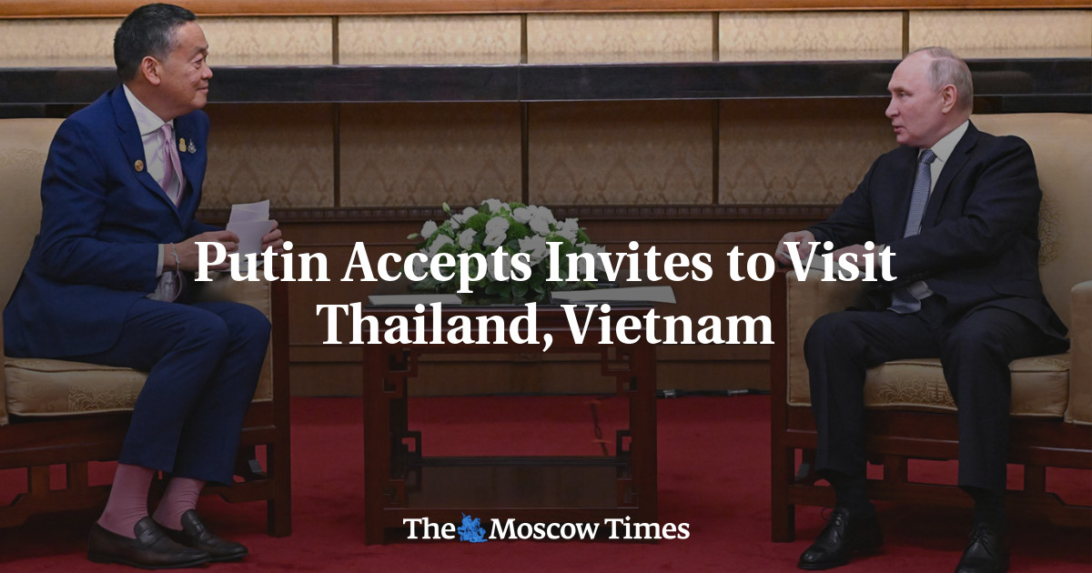 Putin Accepts Invites to Visit Thailand, Vietnam
