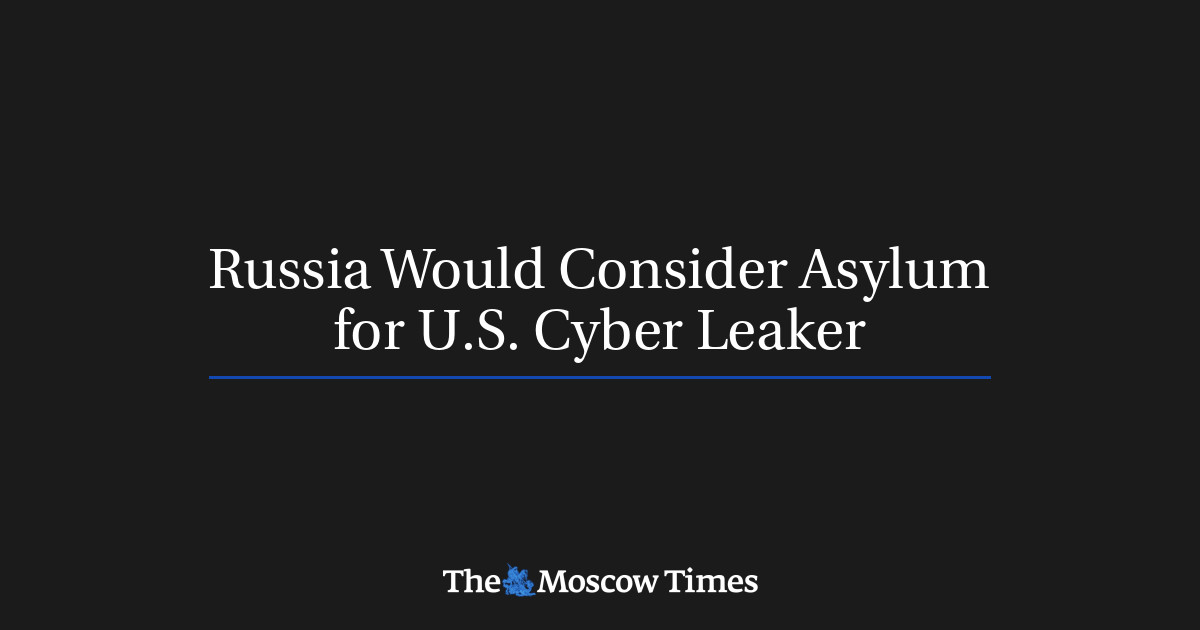 Russia Would Consider Asylum for U.S. Cyber Leaker