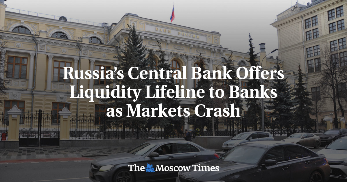 Bank sentral Rusia menawarkan bantuan likuiditas kepada bank jika pasar ambruk
