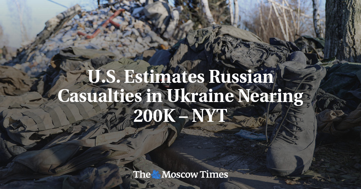 США оценивают потери россиян на Украине почти в 200 000 человек — NYT