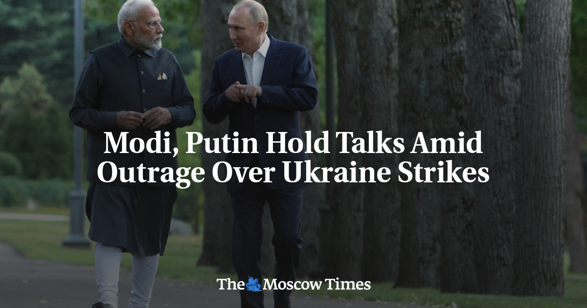 Modi, Putin Hold Talks Amid Outrage Over Ukraine Strikes