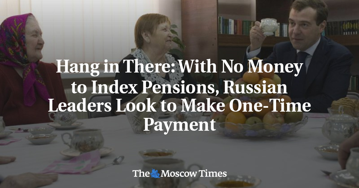 Tanpa uang untuk mengindeks pensiun, para pemimpin Rusia ingin melakukan pembayaran sekaligus