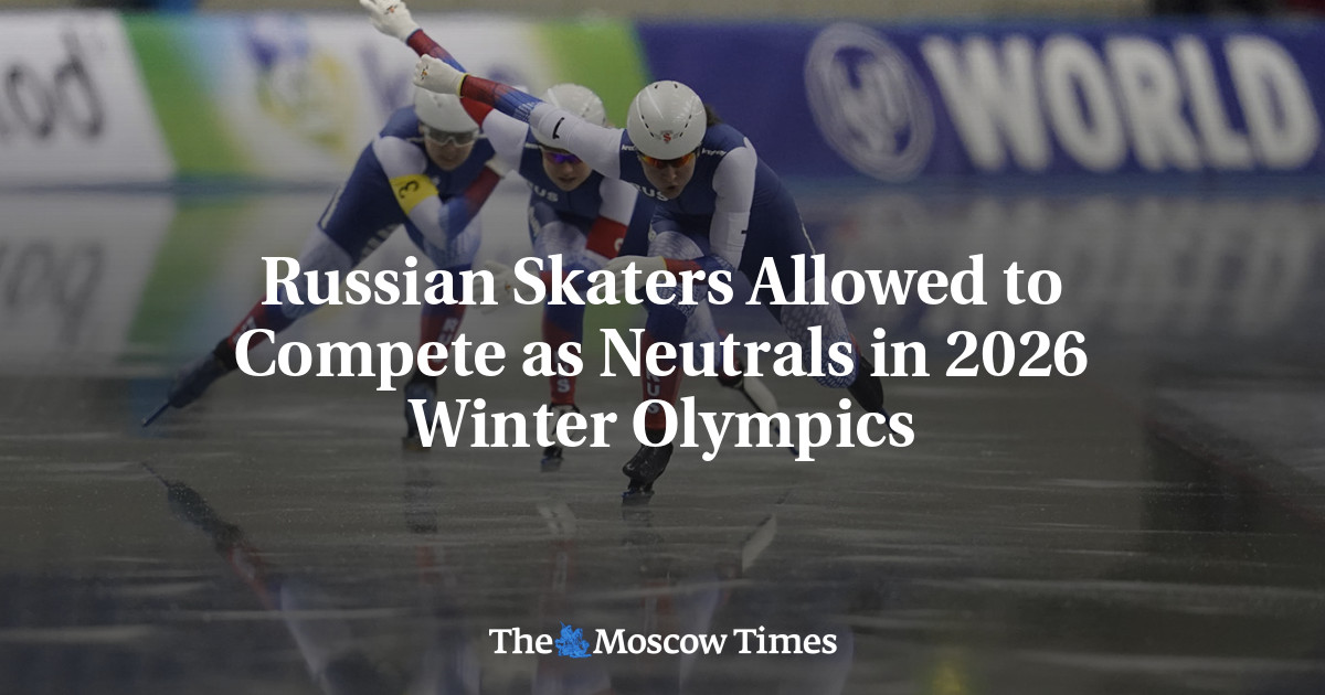 Russian Skaters Allowed To Compete As Neutrals In 2026 Winter Olympics ...