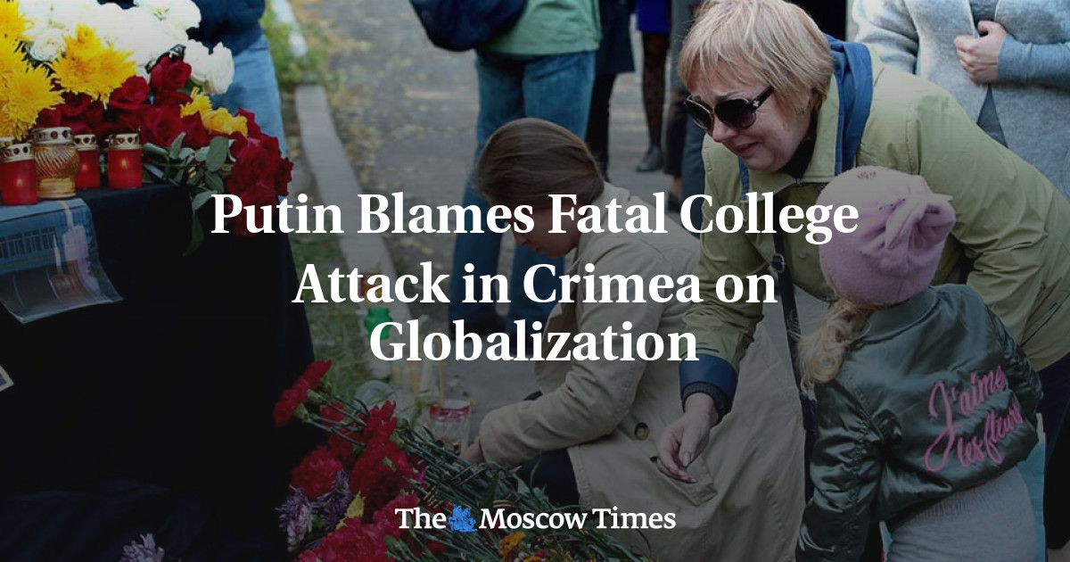 Putin menyalahkan serangan perguruan tinggi Krimea yang fatal pada globalisasi