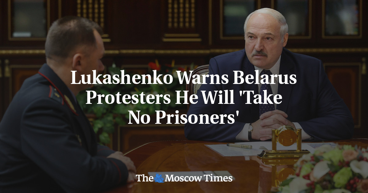 Lukashenko peringatkan pengunjuk rasa di Belarusia bahwa dia tidak akan menahan tawanan