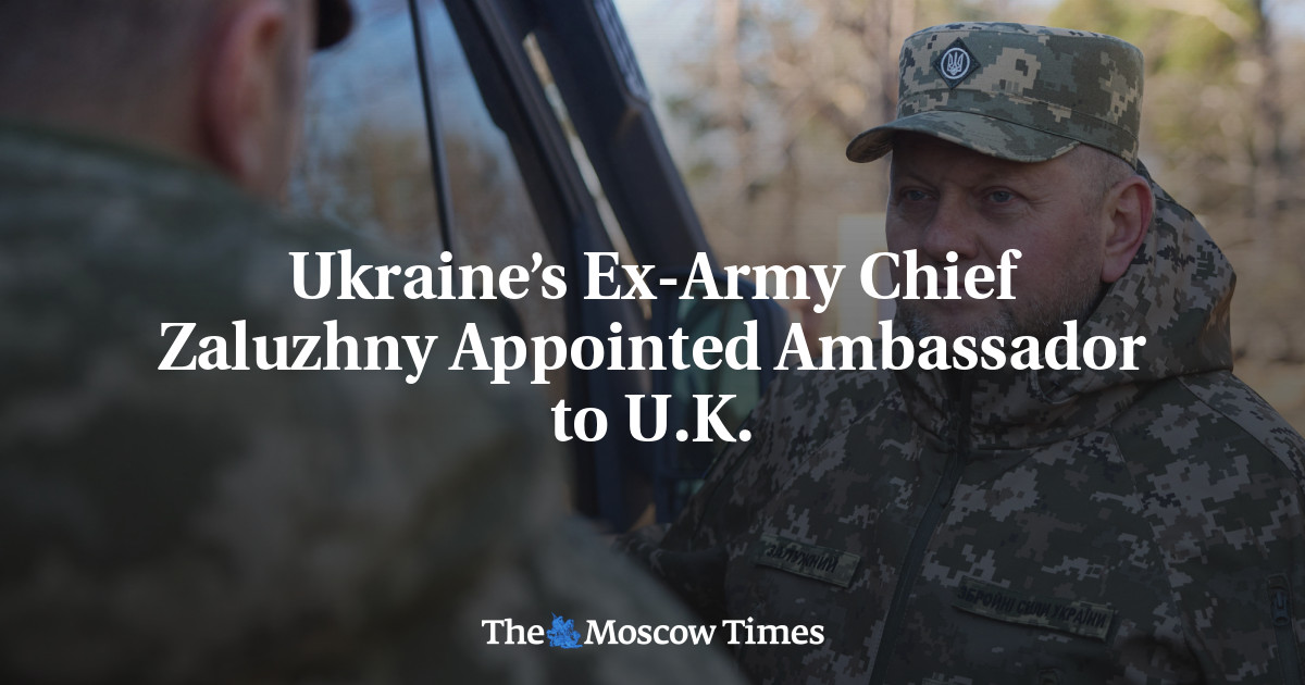 Бывший командующий украинской армией Залужный назначен послом в Великобритании