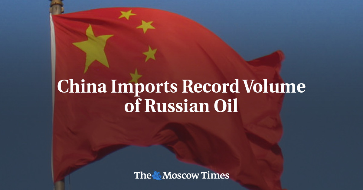 China Imports Record Volume of Russian Oil