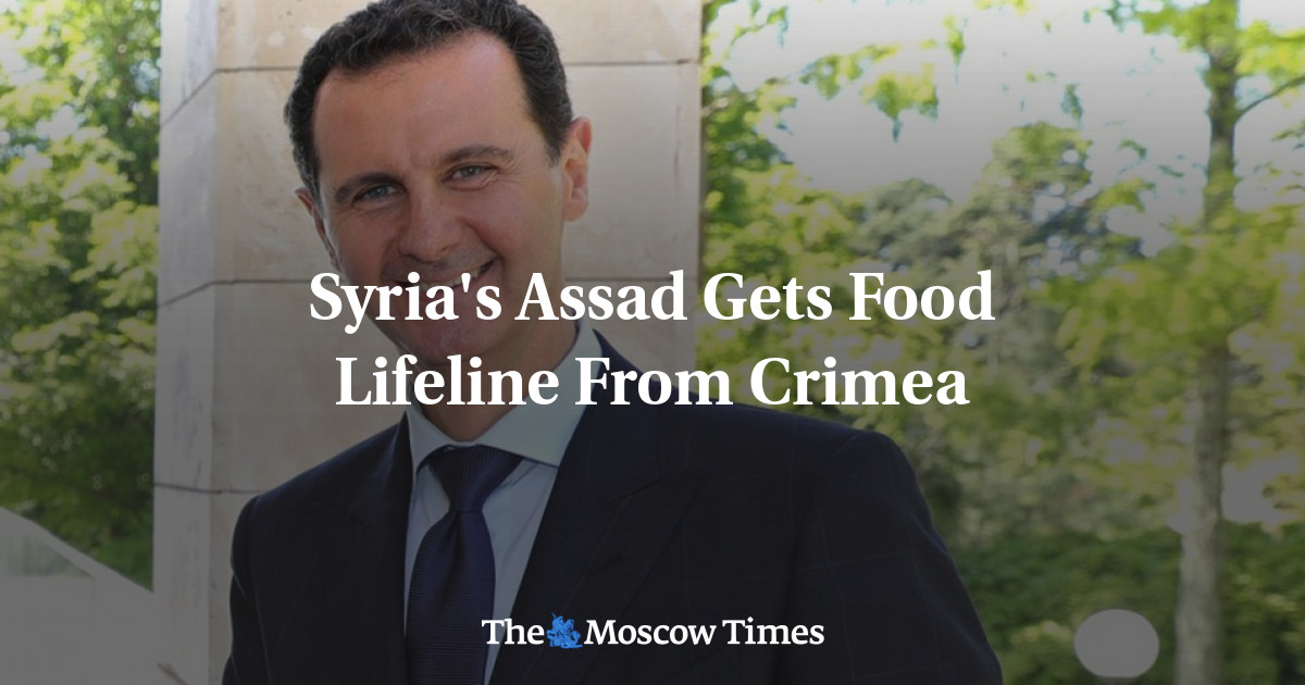 Syria's Assad Gets Food Lifeline From Crimea