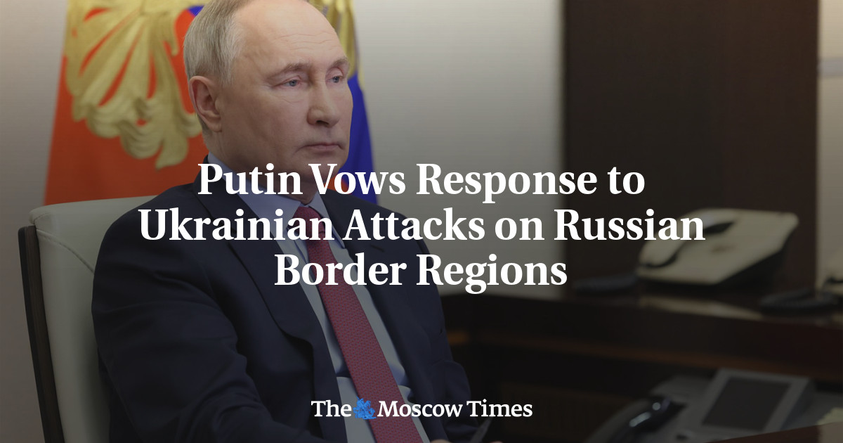 Путин пообещал отреагировать на атаки Украины на приграничные регионы России