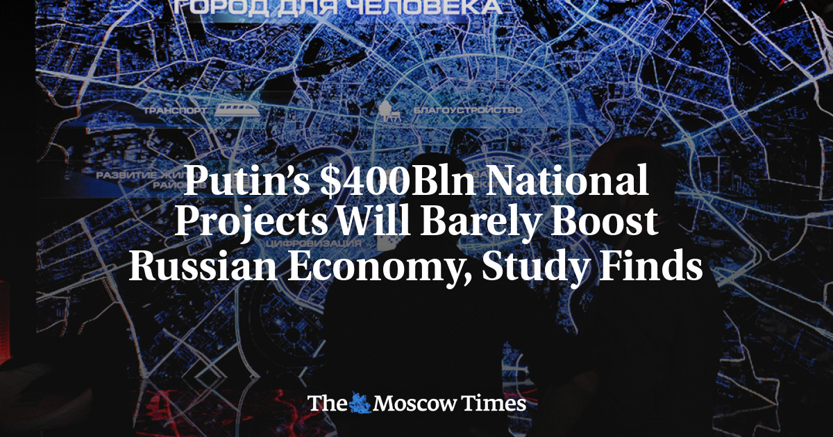 Proyek nasional Putin hampir tidak akan meningkatkan ekonomi Rusia, demikian temuan studi