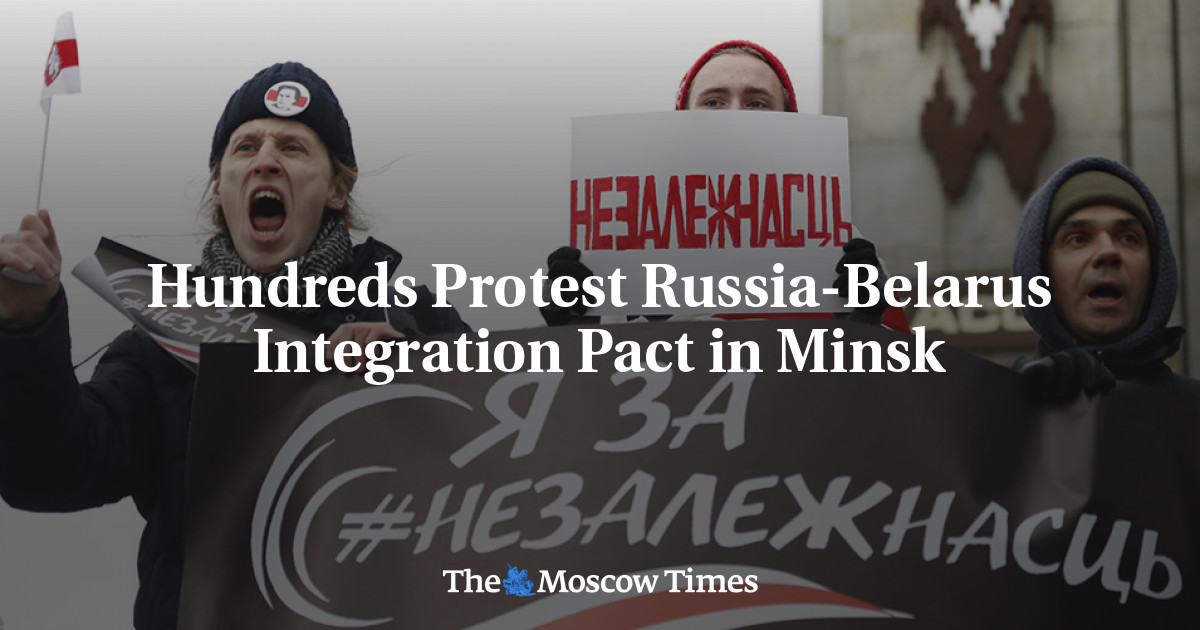 Warga Belarusia memprotes perjanjian integrasi dengan Rusia