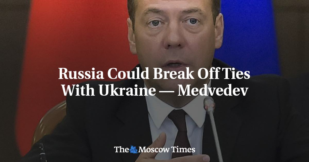 Rusia dapat memutuskan hubungan dengan Ukraina – Medvedev