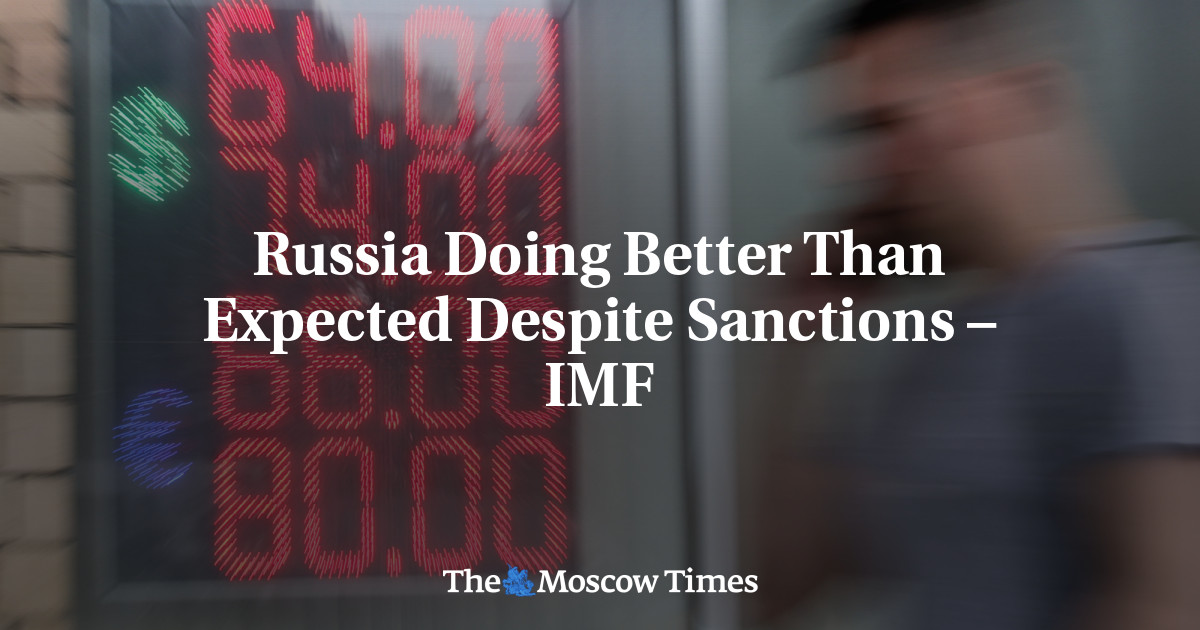 Russia Doing Better Than Expected Despite Sanctions – IMF - The Moscow Times